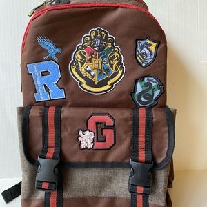 New Backpack School Boy Girl Harry Potter Brown